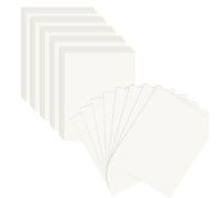 50 Pièces Cartes en Papier Kraft,A6,Papier Carte de Visite, Flash Cards, Vierges, Carte de Postale Blanche, Carte de Remerciement - 15 x 10 cm