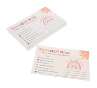 50 Pièces Cartes Postales de Mail Arc-en-ciel pour École | Papier, Surface Lisse et Grand Espace D’écriture, Communication Parents Enseignants pour Maternelle et Cours Préparatoire