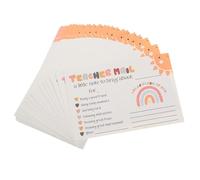 50 Pièces Cartes Postales Positives Arc-en-ciel pour Enseignant | Papier, Surface Lisse, Encouragement et Félicitations, Usage Maison ou Classe, Lien Parents Enseignants