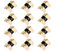 50 Pièces Charnière à Ressort, Mini Modèle en Fer Doré | Installation Rapide, Remplacement Facile, Mouvement Fluide du Couvercle, pour Coffrets Souvenirs, Créations en Bois