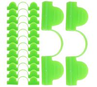50 Pièces Clip de Fixation Double Tête en Plastique, Vert | Installation Simple, Protection Fiable du Film, Usage Polyvalent en Jardinage et Abri Chaud