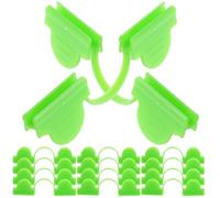 50 Pièces Clip de Serrage en Plastique Double Tête | Plastique, Installation Simple et Réglage Facile, Protection Fiable, pour Abri et Serre de Jardin Vert
