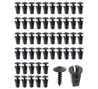 50 Pièces Clips de Fixation Voiture M5x16mm,Clips Voiture,Rivet Fixation,Clip de Fixation de Voiture pour Auto,Accessoire Voiture Agrafes Carrosserie, pour Voitures,SUV,Camping-Cars