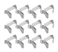50 Pièces Clips en Acier Inoxydable, Ambiance Noël, sans Outils | Fixation Rapide sur Gouttière, Résistants aux Intempéries, pour Lumières à Cordon Glaçons, Fêtes et Terrasses