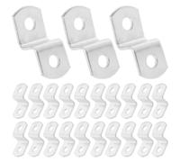 50 Pièces Clips pour Cadre Photo, Fixation Z à Deux Trous | Bords Lisses et Sûrs, Ancrage Multipoint pour Cadres, Atelier, Galerie et Déco Murale