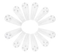 50 Pièces Clou Invisible sans Trace, Crochet Mural Blanc | Plastique Pratique, Laisse Presque Aucune Marque, Usage Maison et Jardin, pour Clés et Cintres