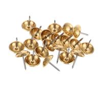 50 Pièces Clous Anciens en Cuivre à Tête Ronde | Finition Or, Style Simple et Robuste, Usage Mobilier et Tapissier, Lot Pratique pour Travaux Décoratifs