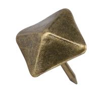 50 Pièces Clous Décoratifs, Clous Décoratifs en Fer Antique Clavos Tête de Pyramide, Clous de Meubles à Tête Carrée pour Boîtes en Bois de Bijoux, (Longueur latérale 12 mm *