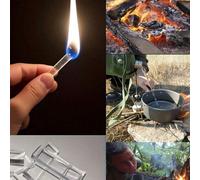 50 pièces Combustible ultrarésistant au vent, spécialement conçu pour les aventuriers ! Brûlage inodore et sans fumée - outil essentiel pour les secours, la randonnée, la cheminée, l'alpinisme, le cam