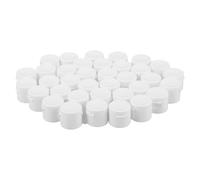 50 Pièces Couvercle de Dentifrice à Rabat en Plastique PP Blanc | Diamètre 25mm, Ouverture Rapide 13,6mm et Sortie 7,5mm, Usage Voyage et Maison