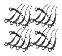 50 Pièces Crochet pour Gouttière de Toiture Noir Abs, Clips | Fixations de Protège-gouttière, Installation Facile et Stabilité Renforcée pour Systèmes de Gouttière