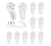 50 Pièces Crochets Muraux Invisibles Crochet Cadre Mural Blanc Crochet Sans Trace Pour Accrocher Des Photos, Des Cadres Photo, Des Peintures, Des Horloges