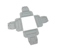 (50 pièces) D-UKK3/5 Borniers universels de terminaison/butée d'extrémité adaptés au rail de guidage UKK3/UKK5 Bloc fixe gris