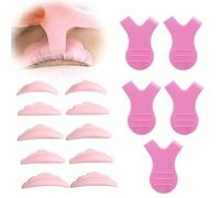 50 Pièces D'Assistants De Recourbe-Cils Et 5 Pièces De Brosses À Cils En Forme De Y, Coussinets En Silicone Pour Recourber Les Cils, Outils De Beauté De Maquillage Des Cils