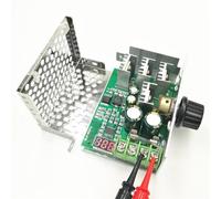 50 pièces DC6-60V 30A affichage numérique 0 ~ Module d'entraînement réglable PWM contrôleur de vitesse de moteur à courant continu avec étui