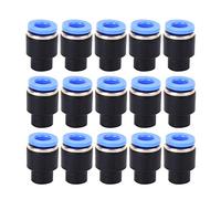 50 pièces de bouchons de tuyau, ensemble de capuchons pneumatiques, bouchons de tuyau à insertion rapide en plastique et laiton avec anneau de déverrouillage ovale pour hôtels, ate