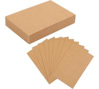 50 Pièces De Cartes En Papier Kraft A6,Cartes Kraft Vierges,Idéales Pour Créer Des Étiquettes,Des Cadeaux,Du Diy,Des Graffitis Et Des Messages