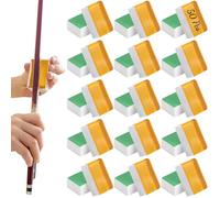 50 pièces de colophane pour violon, étui plastique individuel, adhérence régulière pour archets, pour violon, alto, violoncelle, contrebasse, erhu, son clair pour l entraînement quotidien