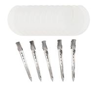 50 Pièces De Feuilles Isolantes Pour Extensions De Cheveux, 5 Pinces À Cheveux Fixes, Feuilles Adhésives Pour Cheveux, Feuilles De Protection Pour Extensions De Cheveux, Accessoires Pour Cheveux