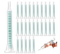 50 Pièces de Mélangeurs Statiques pour Colle 2K, Pistolet à Colle AB avec Buse de Mélange Époxy et Tube de Mélange en Plastique AB