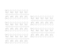 50 pièces de présentoirs de faux ongles, Head Colo, A | d ' échantillon d ' ours en acrylique transparent pour l ' affichage des couleurs de vernis Gel, outil de