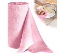 50 pièces de rouleau de chiffon de nettoyage en microfibre, chiffons de nettoyage sur rouleau, chiffons de nettoyage 30x30cm, rouleau de chiffons sans peluche, chiffons détachables, tissus non tissés