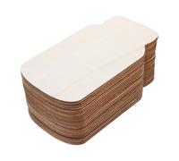 50 Pièces Découpe Bocal Mason en Bois Brut, 2mm, Style Rustique | Panneau Vierge Khaki, pour Parents et Enseignants, Bricolage en Groupe, Usage Bureau et Fêtes