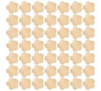 50 Pièces Découpe en Bois Brut Diy, Beige, Mariage et Noël | Bois Non Finition, sans Bavure, Ne Se Déforme Pas, Usage Décoratif, pour Familles et Projet Créatif