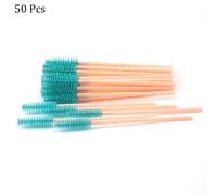 50 Pièces D'extension De Cils Brosse À Sourcils Jetable Baguette De Mascara Applicateur Bobines Cils Cosmétiques Ensemble De Pinceaux De Maquillage - Type 16 50pcs