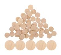 50 Pièces Disques Créatifs Ronds en Bois Massif pour Projets D’art et | Bois , Finition Lisse Non Traitée, pour Peindre, Teindre ou Graver, Jeux de Société, Ornements Décoratifs