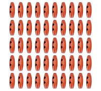50 Pieces d'olive Boutons en Bois a Bascule 2 Trous Boutons de Couture pour Le Decor de Vetements