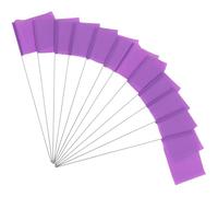 50 Pièces Drapeaux de Marquage de Pelouse pour Jardin, Pvc | Haute Visibilité, S’écrit Dessus, Insertion Facile, Usage Polyvalent, pour Petit Jardin et Relevé