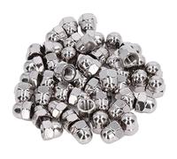 50 Pièces écrou Borgne en Acier Inoxydable, Kit D'assortiment de Capuchons Hexagonaux M3 M4 M5 M6 M8 M10 M12(M4)