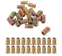 50 Pièces Écrou de Connexion pour Bois M10x25 à Six Pans, Fer