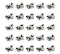 50 pièces Écrous borgnes M6 inox 304, DIN 1587 haute forme, écrous à capuchon hexagonaux, écrous hexagonaux borgnes pour tiges filetées, vis, boulons, protection filetages, inoxydable,finition soignée