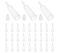 50 Pièces Embouts D’ampoules en Plastique, Anti-obstruction | Distribution de Sérums sans Fuite, Surface Lisse, Usage Labo et Bricolage, pour Techniciens et Loisirs