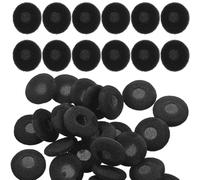 50 Pièces Embouts en Mousse pour Écouteurs 15mm, Noirs | Remplacement des Coussinets D’oreille, Confort Solide et Résistants à L’usure, Lot Pratique pour Écouteurs