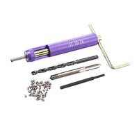 50 Pièces en Acier Inoxydable enroulé, Insert de Réparation de Filetage, Insert Hélicoïdal 10 24 Kit d'inserts de Filetage Hélicoïdal en Fil Imperial 10 24Unc X 1.5D