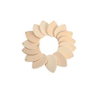 50 Pièces en Bois Forme Goutte pour Boucles D’oreilles DIY Femmes | Bois Beige Prépercé, Mini Trou pour Crochet, Création de Bijoux, Peinture Acrylique ou Vernis, Artisanes