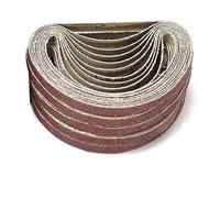 50 pièces/ensemble 13 * 457MM bandes abrasives 40-800 grains papier de verre bande Abrasive for ponceuse bois métal meulage polissage.(320)