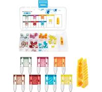 50 pièces ensemble de fusibles de voiture ATM Mini lame automatique 2A 3A 5A 7.5A 10A 15A 20A coup rapide moto automobile démarreur électronique électrique Kit assorti Câblage de protection