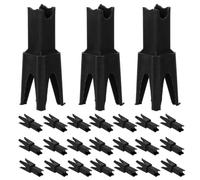 50 Pièces Entretoise Plastique, Support Stable à Quatre Pieds | Clip Fleur de Prunier, Installation Facile, pour Construction et Bricolage Maison, Usage Prolongé