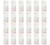 50 Pièces Enveloppes Chinoises Vintage à Motif Fleur de Nénuphar | Style Floral Antique, Surface Lisse Résistante à L'encre, Présentation Décorative pour Invitations, Courrier
