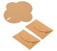 50 Pièces Enveloppes de Lettres Vintage en Papier Kraft | Couleur Kaki, Design Simple et Élégant, pour Menus Anciens, Poèmes et Cartes de Bénédiction