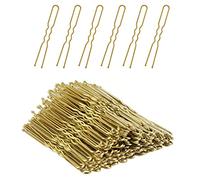 50 pièces Épingles Chignon Or, Epingles à Cheveux En Forme De u Kit 6cm Pinces à Cheveux Pince à Cheveux à Maintien Sécurisé pour Femmes Filles et Salon de Coiffure(Or)