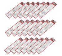 50 Pièces Étiquette de Sécurité Rouge, Autocollant Adhésif | Étanche, Haute Visibilité, Suivi Professionnel, pour Environnements Publics et Commerciaux