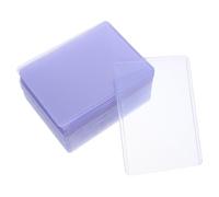 50 Pièces Étuis à Cartes Rigides Transparents 4x3 Pouces | Plastique Dur, Ajustement Précis, Haute Transparence, Rangement Tiroir, Cartes de Jeu et Badges Nominatifs