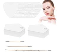 50 Pièces Face Lift Tape Physique + 24 Pièces Patch Front Anti-Rides, Invisible en Forme V, Accessoire de Modélisation du Contour Visage et Cou, Lifting Visage Temporaire