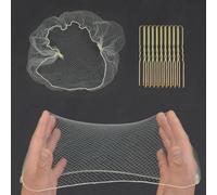 50 Pièces Filets de Chignon Invisibles avec 40 Pièces en U-Forme Cheveux Épingles pour Ballet Danseuse Infirmière Hôtesse de l'air (blond)