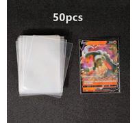 50 pièces film de protection étanche pour cartes, pochette de rangement épaisse pour cartes, douce et transparente, convient pour les cartes de sociale, d'assurance maladie et de crédit 50 pièces (6*9